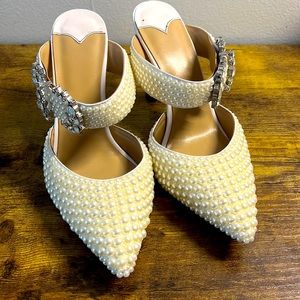 Beautiful pearl shoes